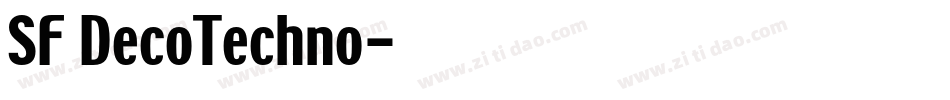 SF DecoTechno字体转换
